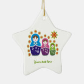 Russian Matryoshka Dolls custom ornament (Rechts)