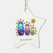 Russian Matryoshka Dolls custom ornament (Links)
