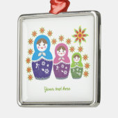 Russian Matryoshka Dolls custom ornament (Links)