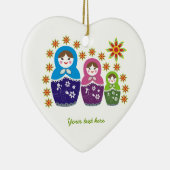 Russian Matryoshka Dolls custom ornament (Rechts)