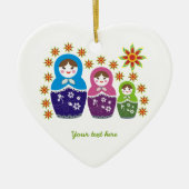 Russian Matryoshka Dolls custom ornament (Voorkant)