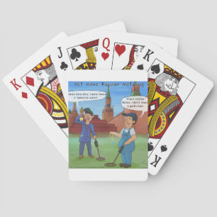 Russian Metal-Ing Funny Gifts by Rick London Pokerkaarten