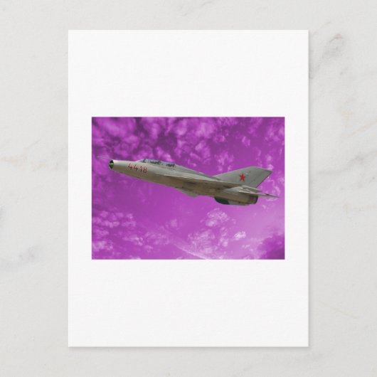 RUSSIAN MIG BRIEFKAART (Voorkant)