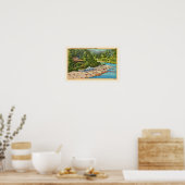 Russian River Beach  Briefkaart Print (Keuken)