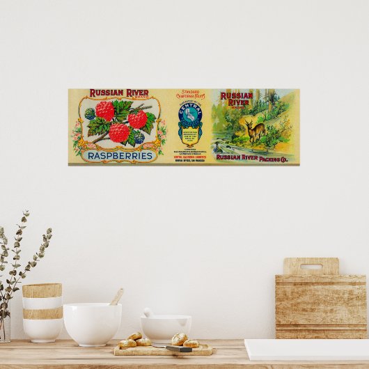 Russian River Raspberry Label Poster (Keuken)