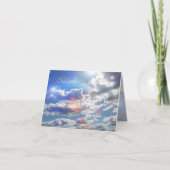 Russian - Thank You - Clouds Card, Bedankkaart (Voorkant)