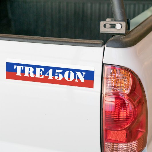 Russian Trump Treason 45 Bumpersticker (Op Truck)