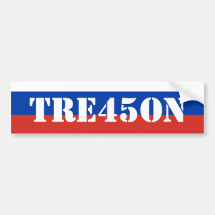 Russian Trump Treason 45 Bumpersticker