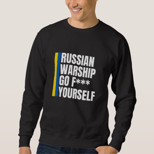 Russian Warship Go F Yourself Essential Trui (Voorkant)