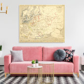 Russie, Pologne, Suede, Norwege, Danemarck Canvas Afdruk (Insitu (Woonkamer))