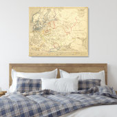 Russie, Pologne, Suede, Norwege, Danemarck Canvas Afdruk (Insitu (Slaapkamer))