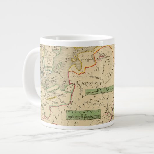 Russie, Suede, Norwege Grote Koffiekop (Links)