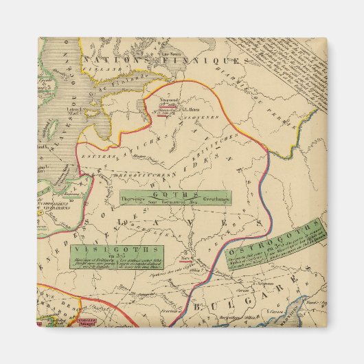 Russie, Suede, Norwege Magneet (Voorkant)