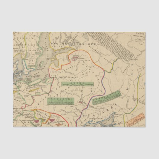 Russie, Suede, Norwege Tissuepapier (Voorkant)