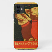 Russion Space Dog iPhone Case (Achterkant)