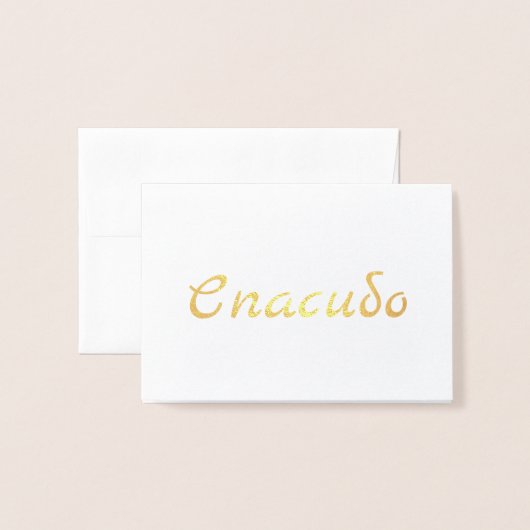 Russisch Спаси бо Folie Kaarten (Voorkant met envelop)