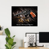 Russisch 1895 Nagant Revolver Poster (Thuiskantoor)