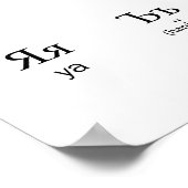 Russisch | alfabet met uitspraak poster (Hoek)