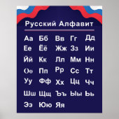 Russisch alfabet poster (Voorkant)