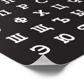 russisch alfabet poster (Hoek)