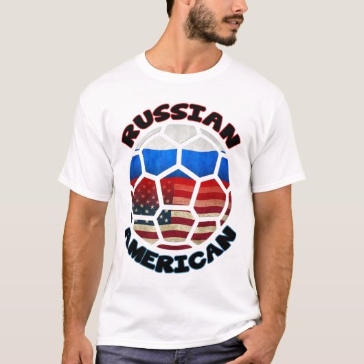 Russisch-Amerikaans Voetbal T-shirt (Voorkant)