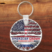 Russisch - Amerikaanse Amerikaanse Amerikaanse Ame Sleutelhanger (Achterkant)