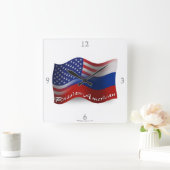 Russisch-Amerikaanse golfvlaggen Vierkante Klok (Huis)