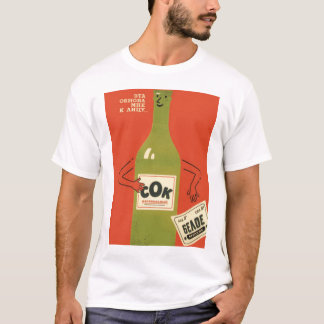 Russisch anti-alcoholpropoganda t-shirt