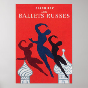 Russisch Ballet Vintage Dance Poster