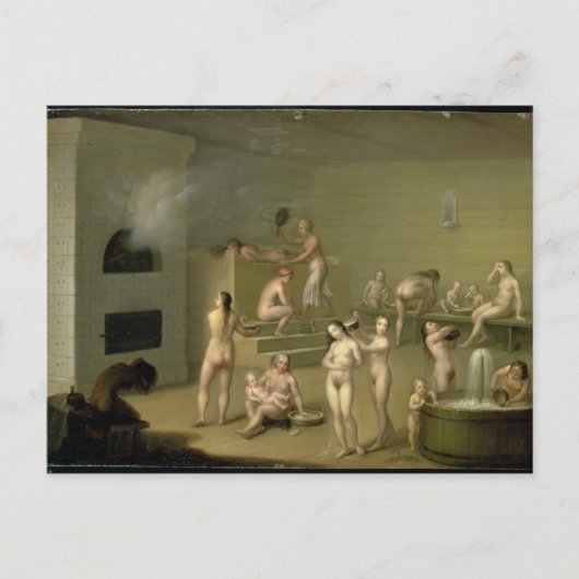 Russisch Bath, 1825 Briefkaart (Voorkant)