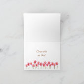 Russisch bedankkaartje met hart en madeliefje bloe bedankkaart (Binnen)