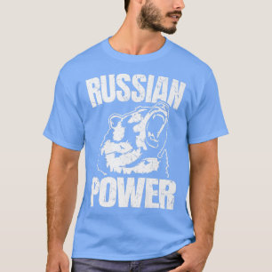 Russisch Beer Power Russia Gezegde Gym Bodybuildin T-shirt