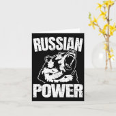 Russisch Beer Power Russian Gym Bodybuilding Russi Kaart (Gele Bloem)