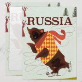 Russisch beer vintage-poster (Voorkant / Achterkant)