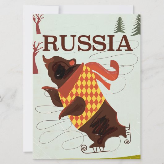 Russisch beer vintage-poster (Voorkant)