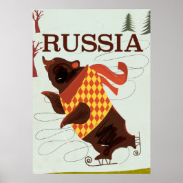 Russisch beer vintage-poster poster