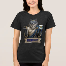 Russisch Blau Archimedes Kat Tri-Blend Shirt