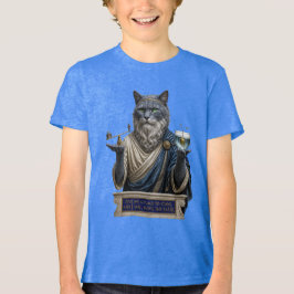 Russisch Blau Archimedes Kat Tri-Blend Shirt