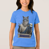 Russisch Blau Archimedes Kat Tri-Blend Shirt (Voorkant)