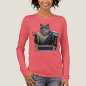 Russisch Blau Archimedes Kat Tri-Blend Shirt (Voorkant)