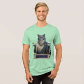 Russisch Blau Archimedes Kat Tri-Blend Shirt (Voorkant volledig)