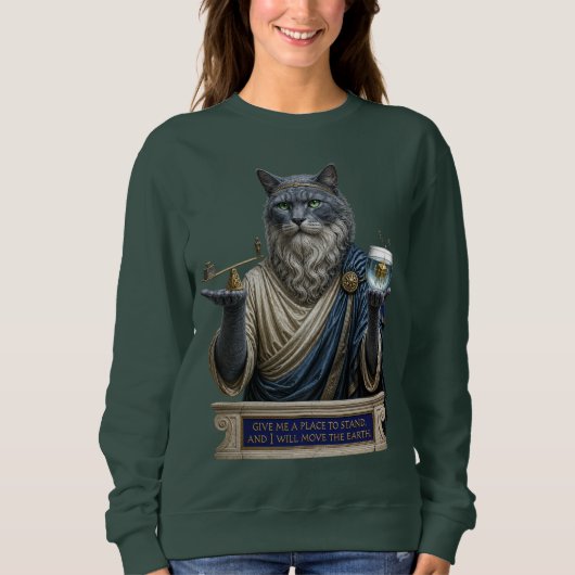 Russisch Blau Archimedes Kat Trui (Voorkant)