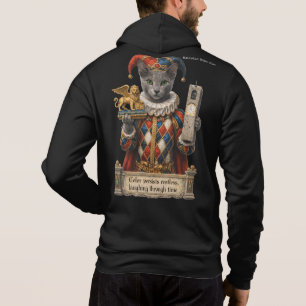 Russisch Blau Arlequin Kat Hoodie