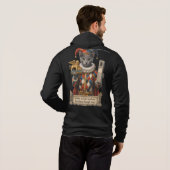 Russisch Blau Arlequin Kat Hoodie (Achterkant volledig)