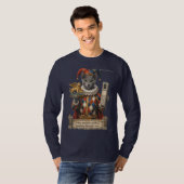 Russisch Blau Arlequin Kat T-shirt (Voorkant volledig)
