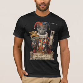Russisch Blau Arlequin Kat T-shirt