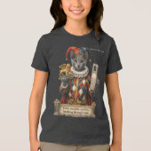 Russisch Blau Arlequin Kat Tri-Blend Shirt (Voorkant)