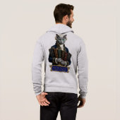 Russisch Blau Immanuel Kant Kat Hoodie (Achterkant volledig)