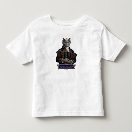 Russisch Blau Immanuel Kant Kat Kinder Shirts (Voorkant)