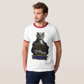 Russisch Blau Immanuel Kant Kat T-shirt (Voorkant volledig)